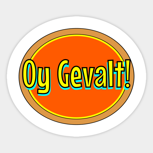 Oy Gevalt! Sticker by Retro-Matic